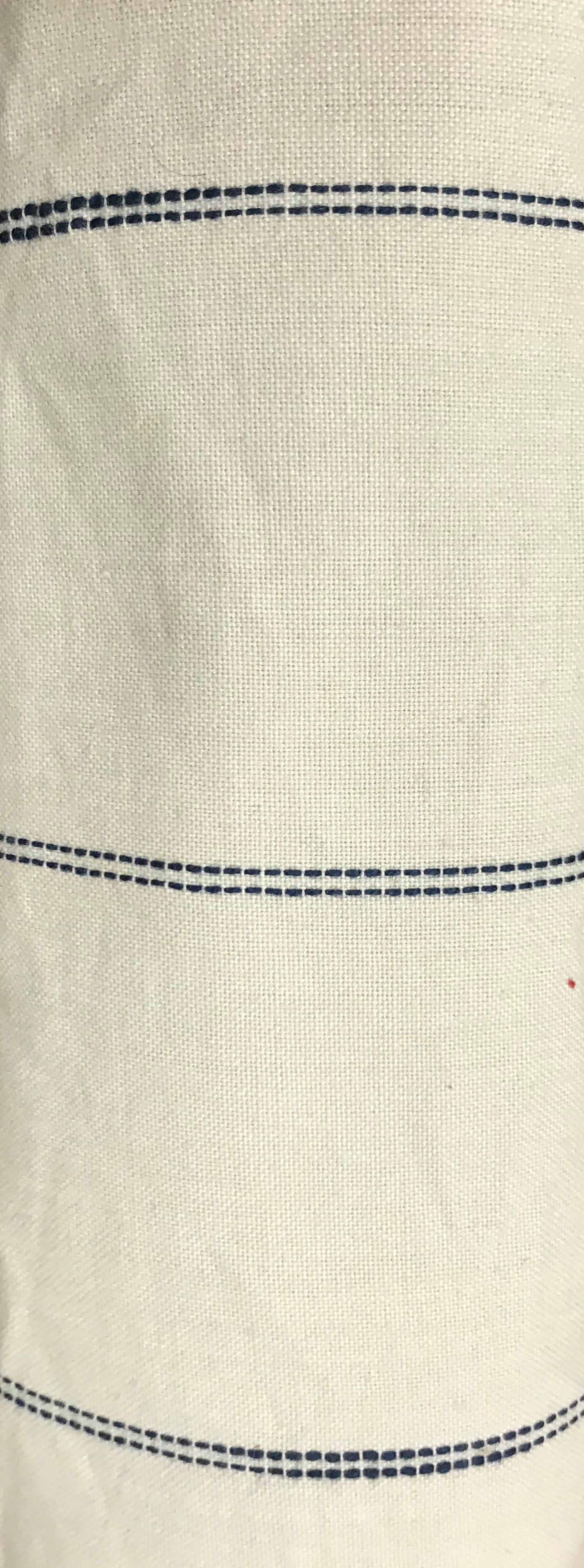 Picnic Point Tea Toweling - Linen Navy Stripe