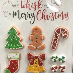 We Whisk You a Merry Christmas - Holiday Buttons
