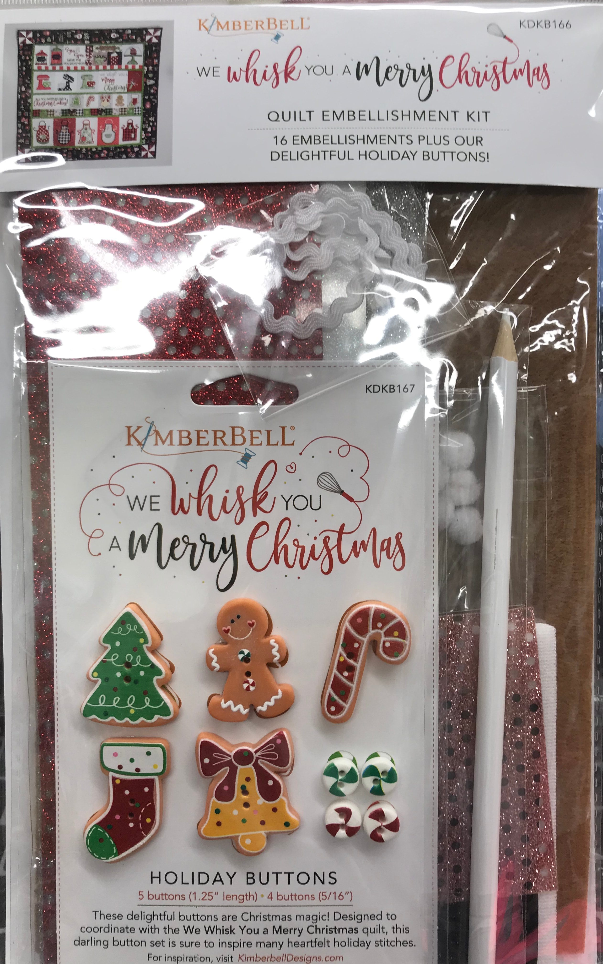 We Whisk You a Merry Christmas - Embellishment Kit