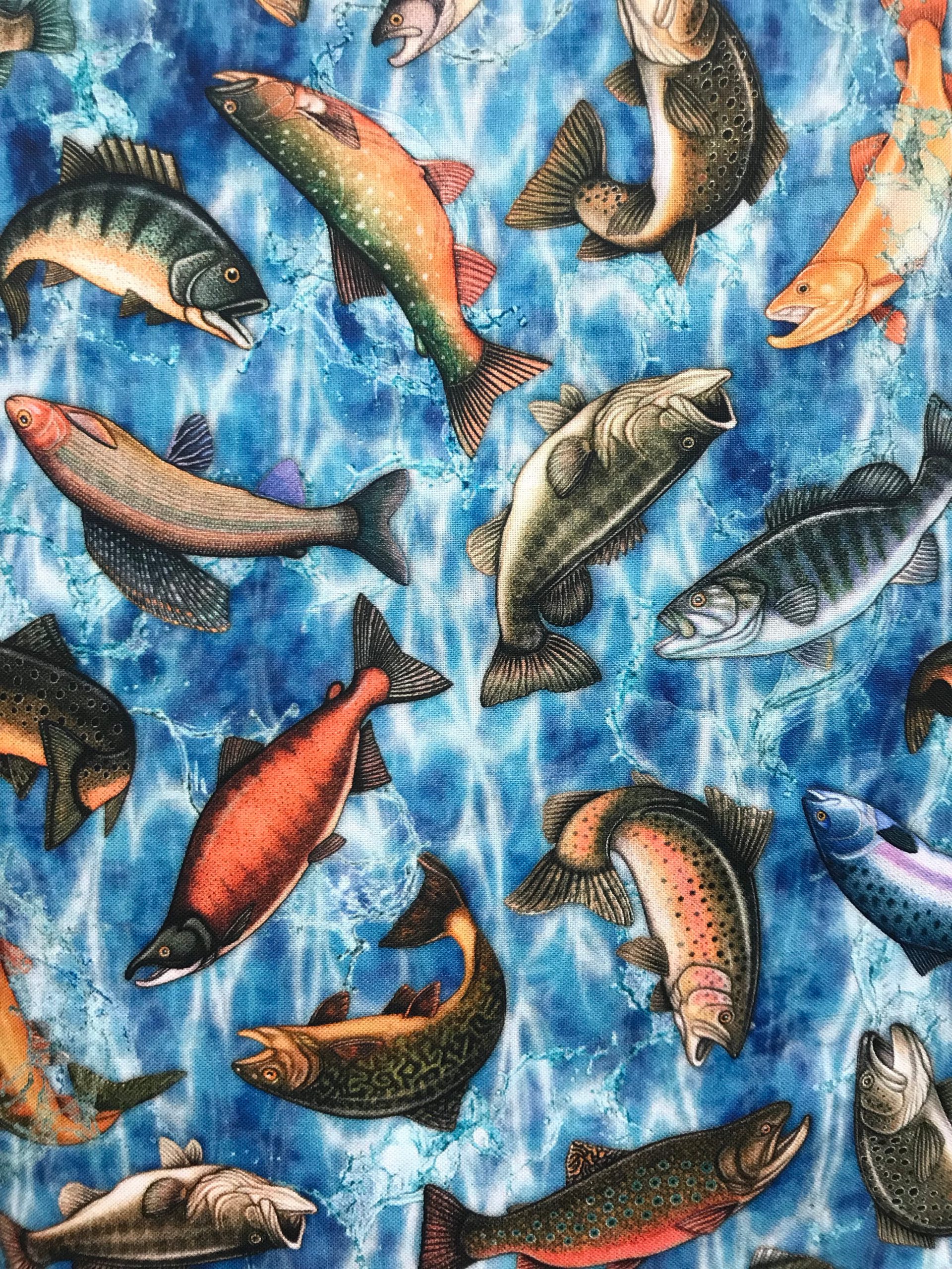 Fish Toss - Blue