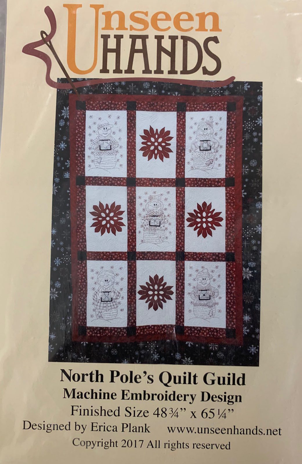 Unseen Hands - North Pole's Quilt Guild - Machine Embroidery CD
