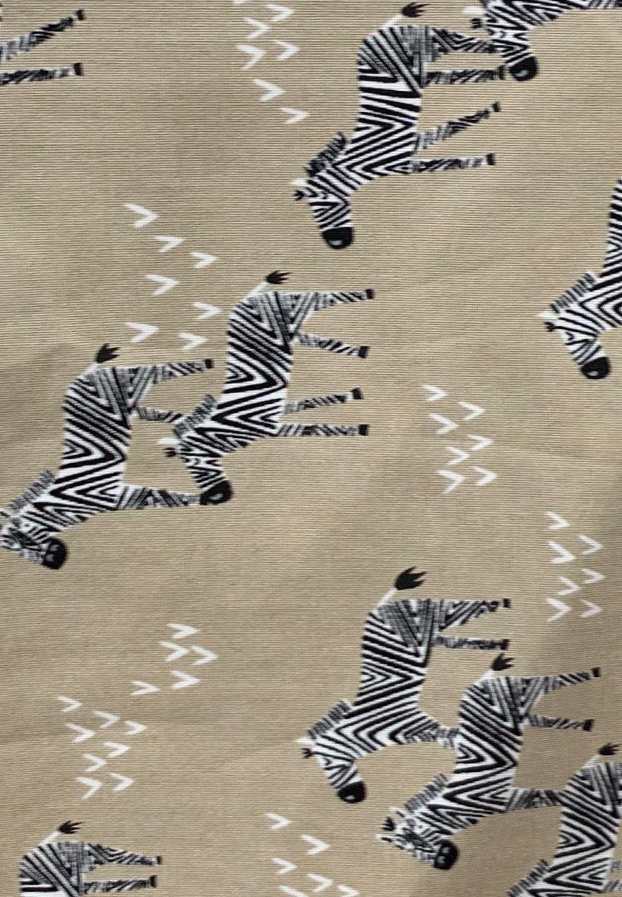 Moda - Safari Life - Khaki - Zebra