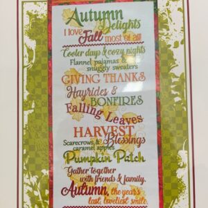 Janine Babich Designs -Autumn Delights Wall Hanging ME CD
