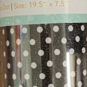 Kimberbell - applique Glitter Sheet - Black Polka Dot