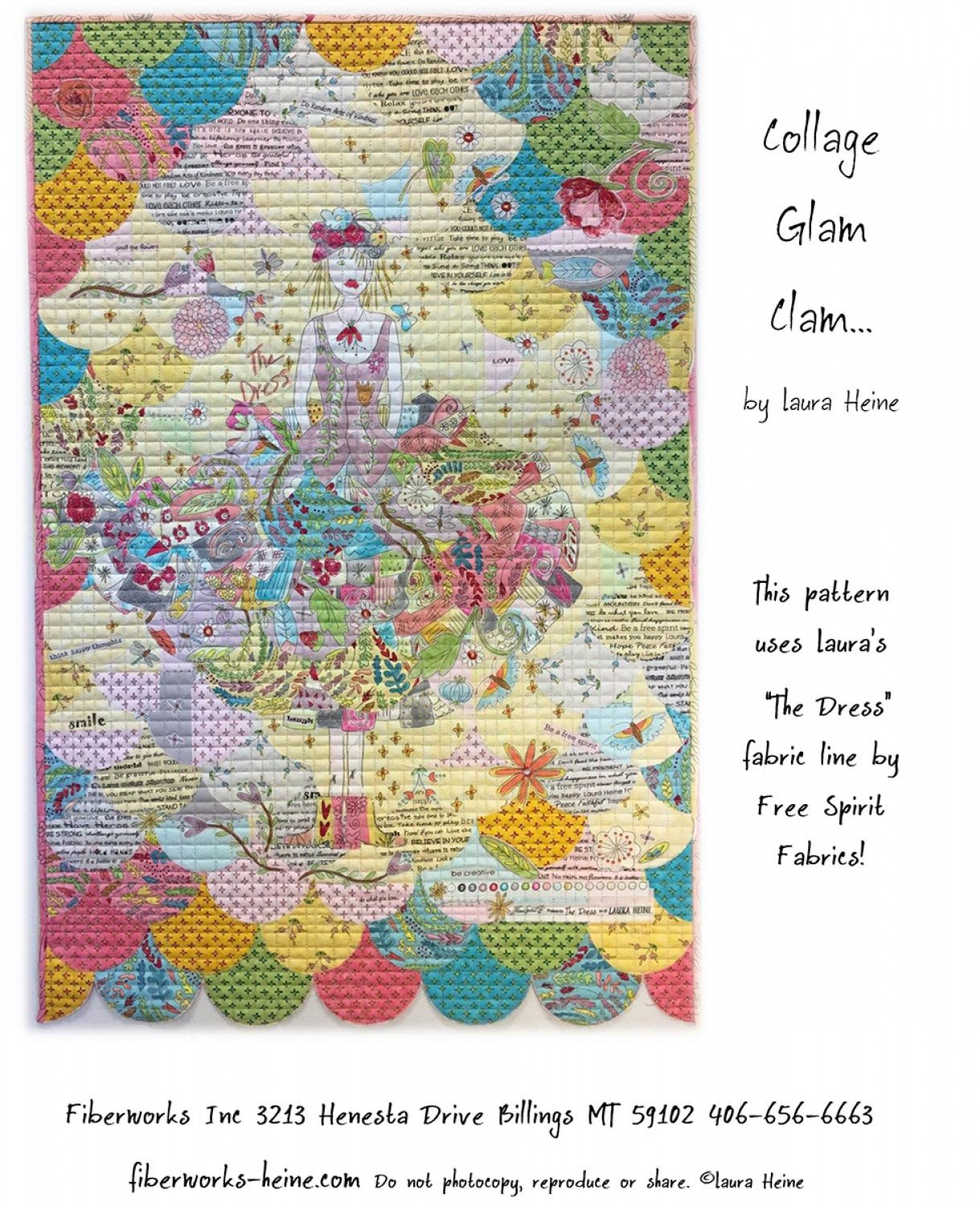 collage Glam Clam by Laura Heine