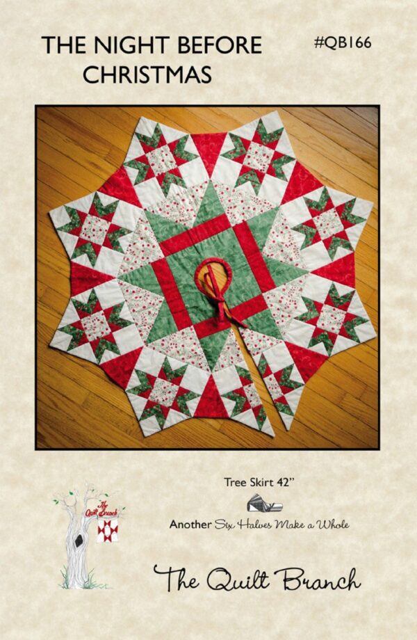 the Night Before Christmas Tree Skirt Pattern 42"