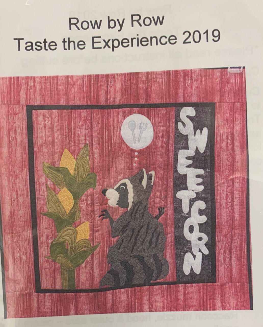 2019 - Row x Row Taste the Experience Pattern