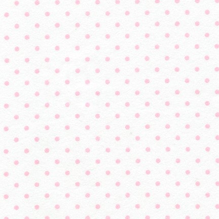 Robert Kaufman - Flannel - Blossom - Pink Dot