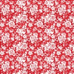 Wilmington Prints - Summertime - Red - Roses
