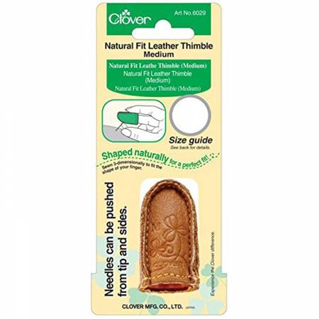 Clover - Natural Fit Leather Thimble - Medium