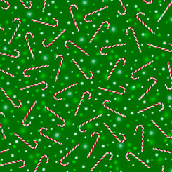 QT - Frosty Friends - Candy Canes Green