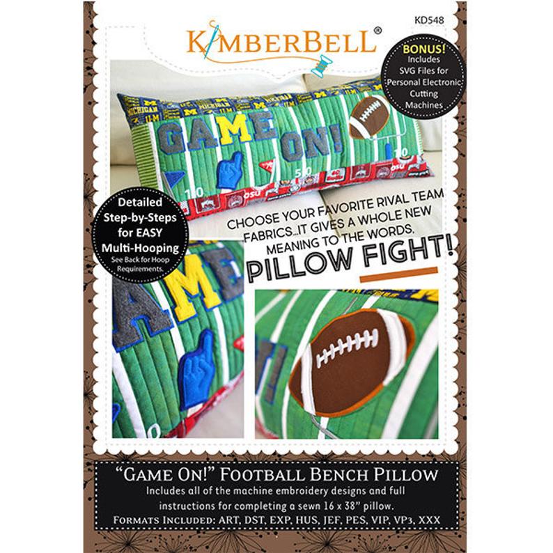 "Game On!" Football Bench Pillow ME CD