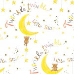 Flannel - White Twinkle Little Star