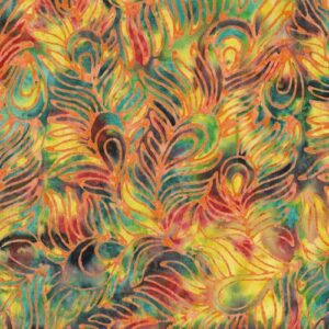 Island Batik  -Peacock Galore-Tourmalin