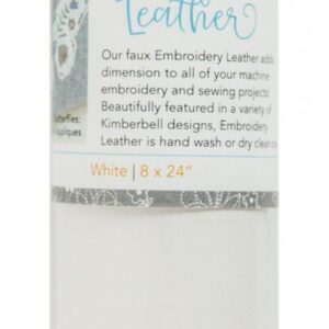 KB Embroidery Leather - White