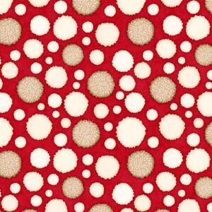 Quilting Treasures - Monkey Biz - Puffs - Garnet