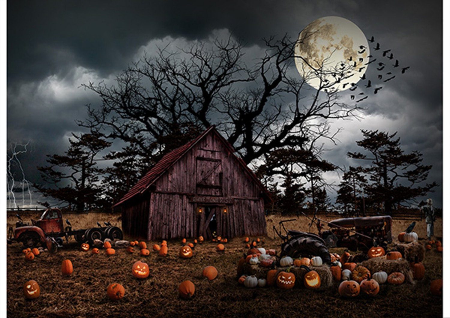 Hoffman Panels - Pumpkin Haunted Halloween