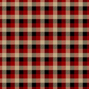 Benartex - Large Woodland Plaid - Red/Tan - Rustic Journey