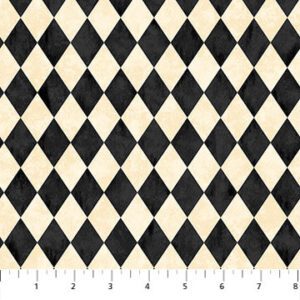 Northcott - Black Cat Capers - Check