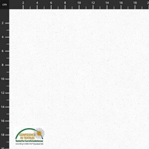 Christmas is Near - Stoffa Fabrics - Small Stars - White/Silver