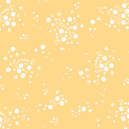Clothworks - Ladybug Mania - Lt Gold Small Flower