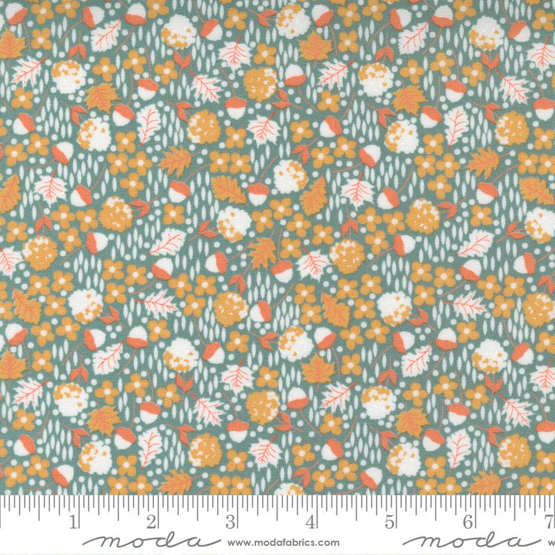 Moda - Cozy Up - Blue Skies Mixed Flowers