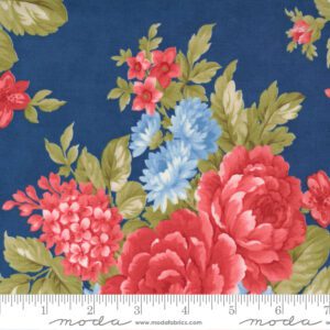 Moda - Belle Isle - Navy Large Flower