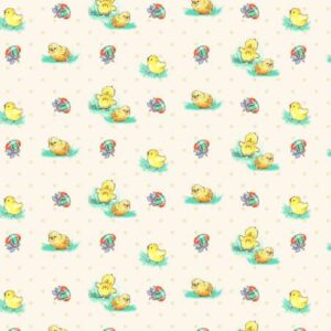 Henry Glass - Bunny Tails - Cream Chicks