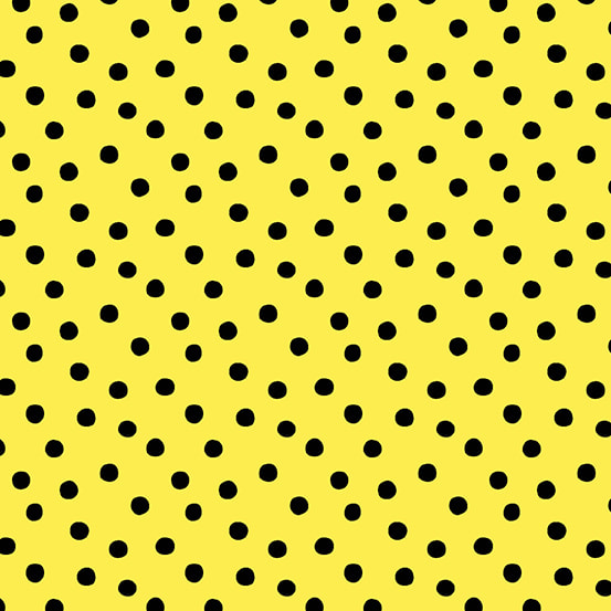 Andover - Yellow/Black Scattered Dots