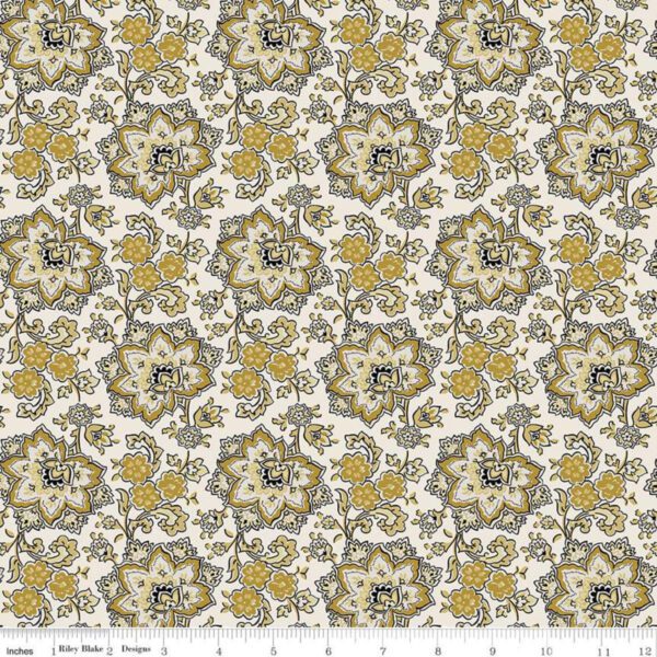 Riley Blake- Buttercup Bloom Floral Gold