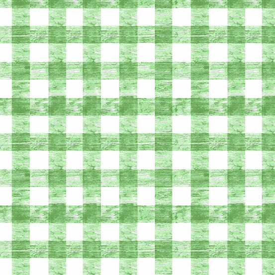Andover- The Very Hungry Caterpillar Green Gingham