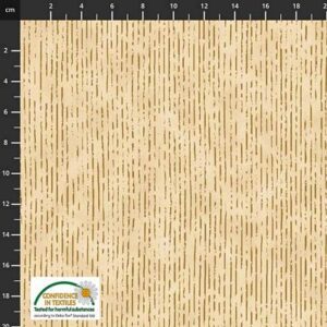 Stof Fabrics- Christmas is Near -Stripes Beige/Gold