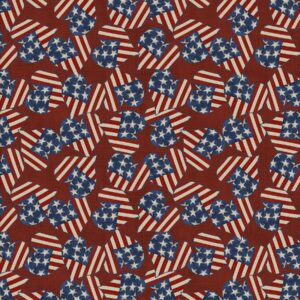 3 Wishes Fabric- Hometown America Hearts