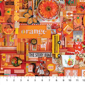 Northcott- Color Collage Orange