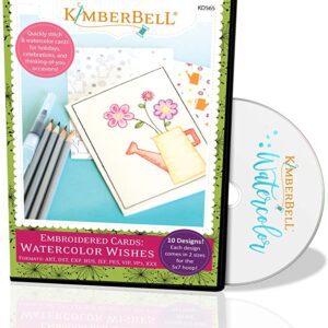 Kimberbell- Embroidered Cards: Watercolor Wishes