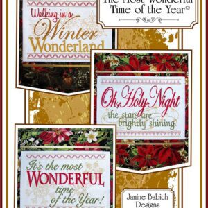 Janine Babich Designs ME CD- The Most Wonderful Time of the Year Wall Hangings