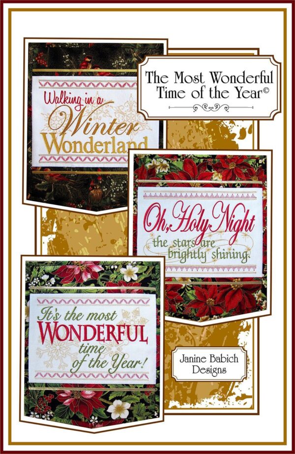 Janine Babich Designs ME CD- The Most Wonderful Time of the Year Wall Hangings