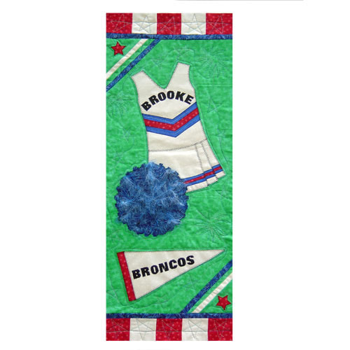Jenny Foltz Quilt Design- All Star Cheerleading Quilt Banner
