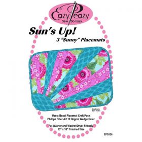 Eazy Peazy Quilts- Sun's Up! Placemats